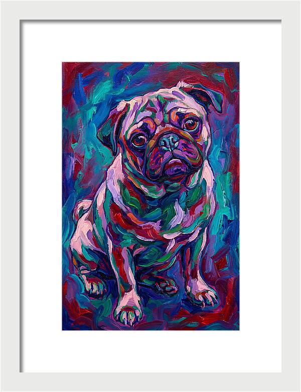 Pug In Vibrant Colors
