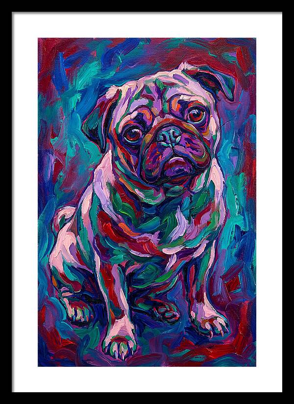 Pug In Vibrant Colors