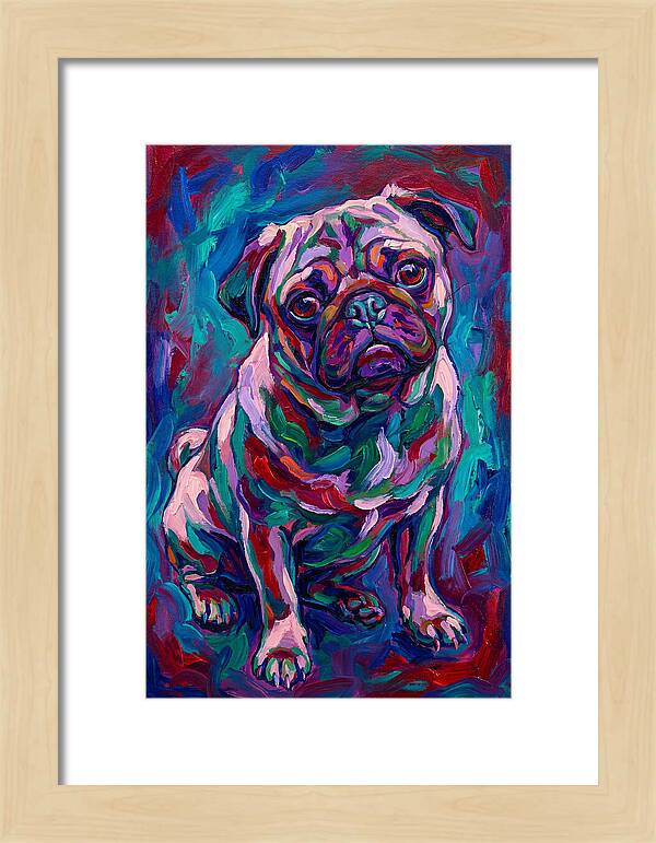 Pug In Vibrant Colors