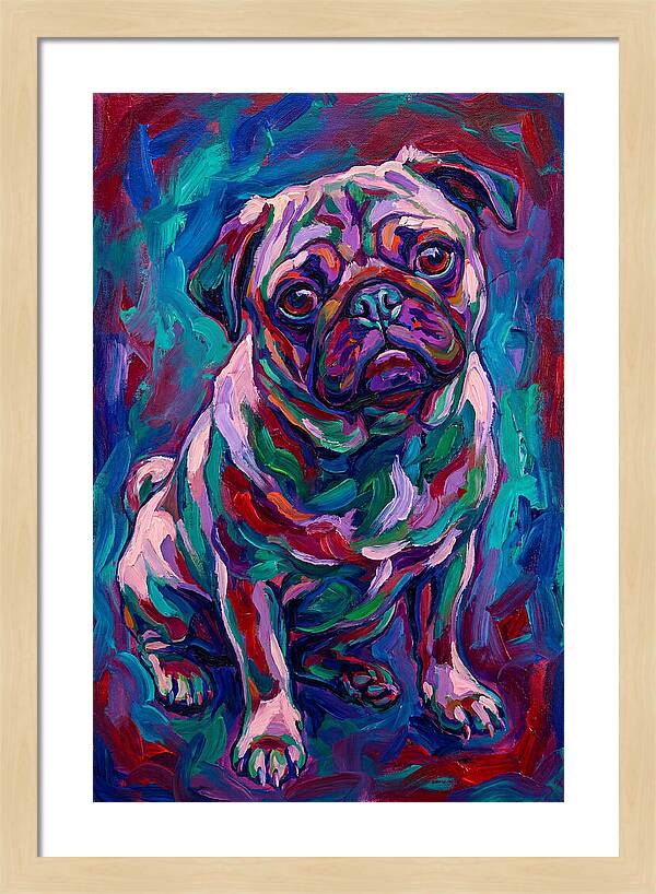 Pug In Vibrant Colors