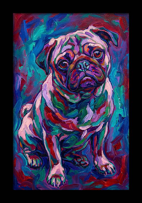Pug In Vibrant Colors