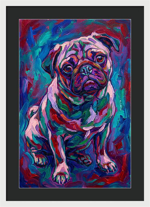 Pug In Vibrant Colors
