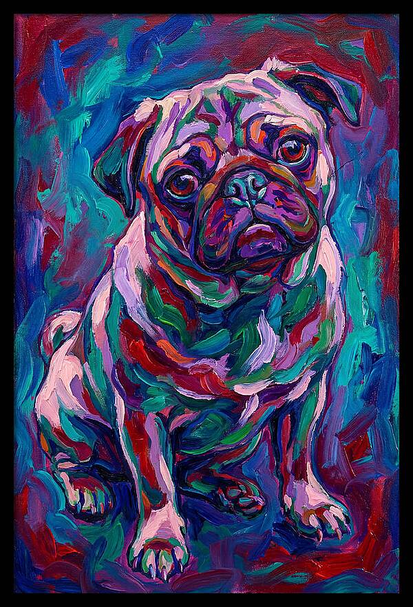 Pug In Vibrant Colors
