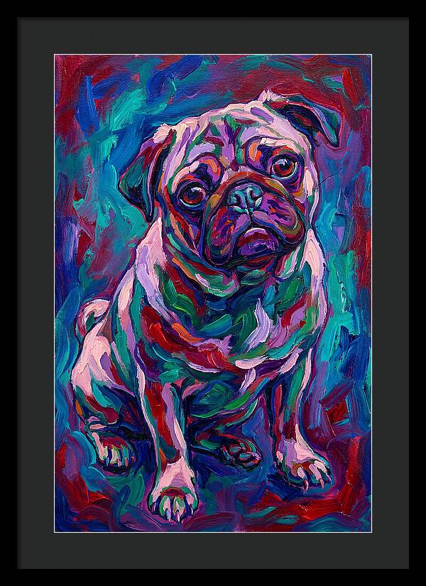 Pug In Vibrant Colors