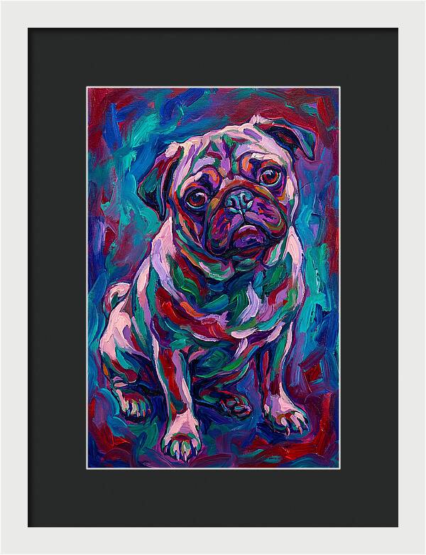 Pug In Vibrant Colors