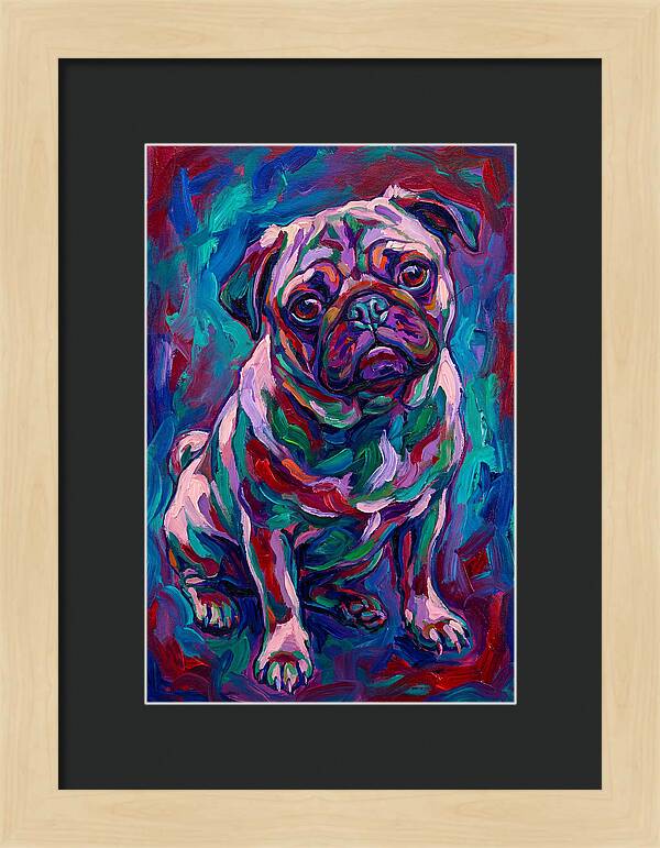 Pug In Vibrant Colors