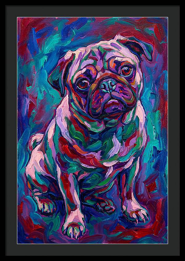 Pug In Vibrant Colors