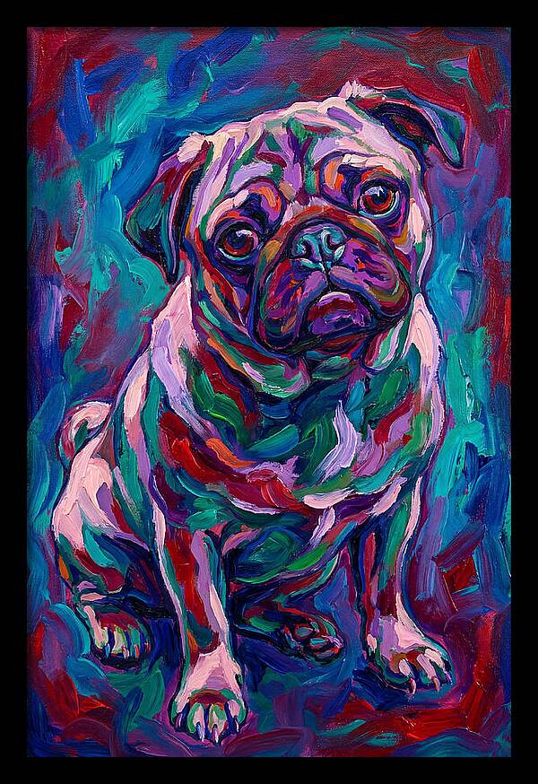 Pug In Vibrant Colors