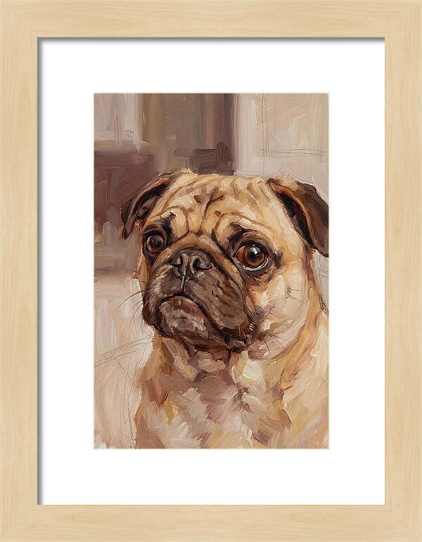 Pug Portrait In Natural Light