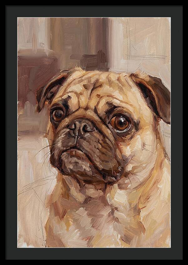 Pug Portrait In Natural Light