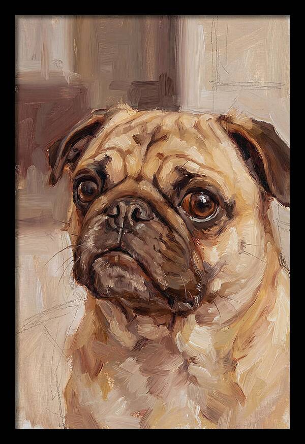 Pug Portrait In Natural Light