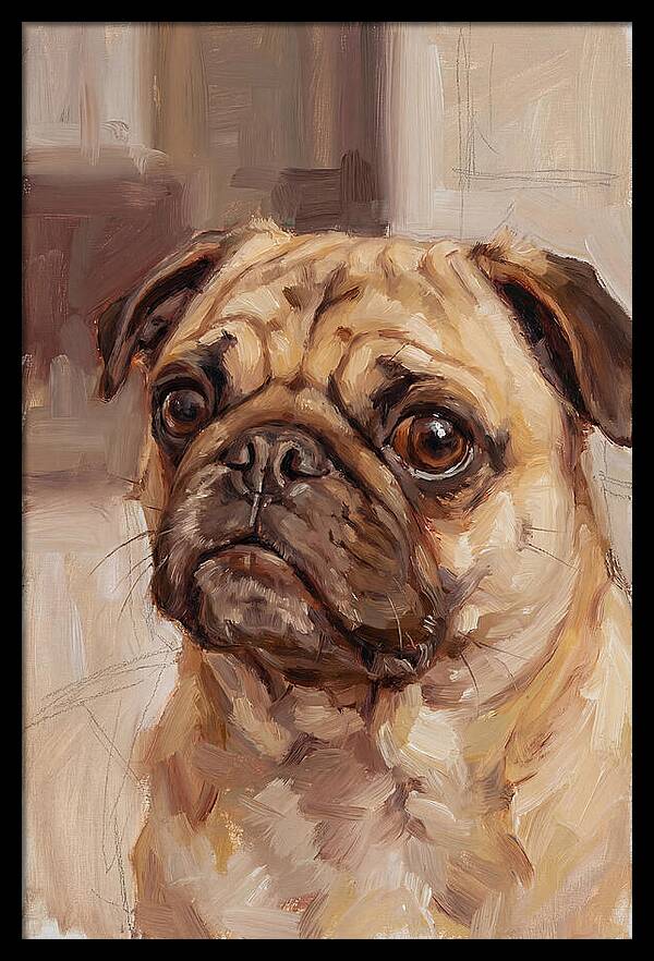 Pug Portrait In Natural Light