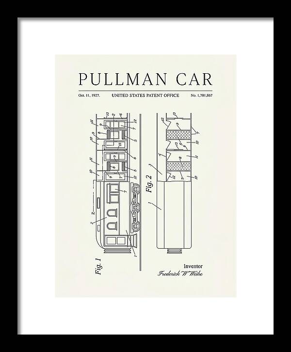 Pullman Car Minimalist Patent Us1701867