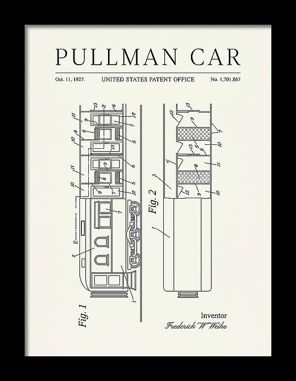 Pullman Car Minimalist Patent Us1701867