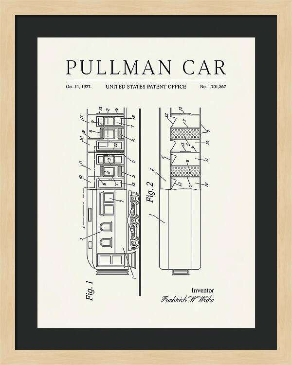 Pullman Car Minimalist Patent Us1701867