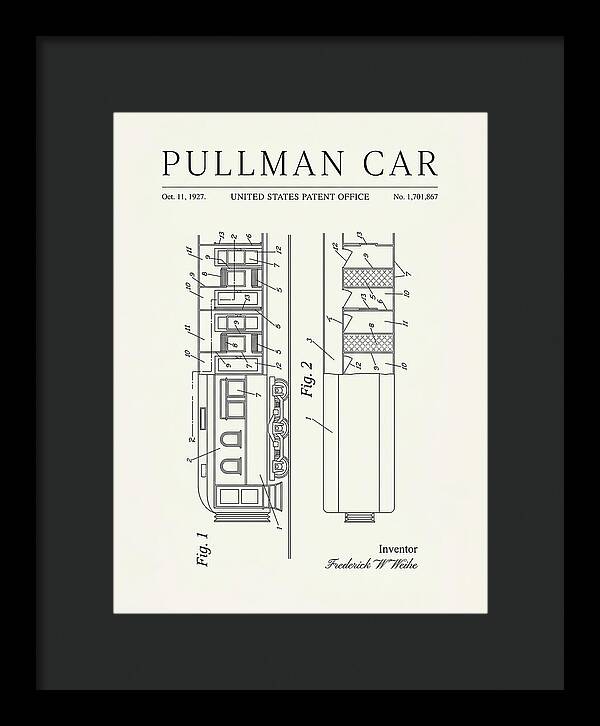 Pullman Car Minimalist Patent Us1701867