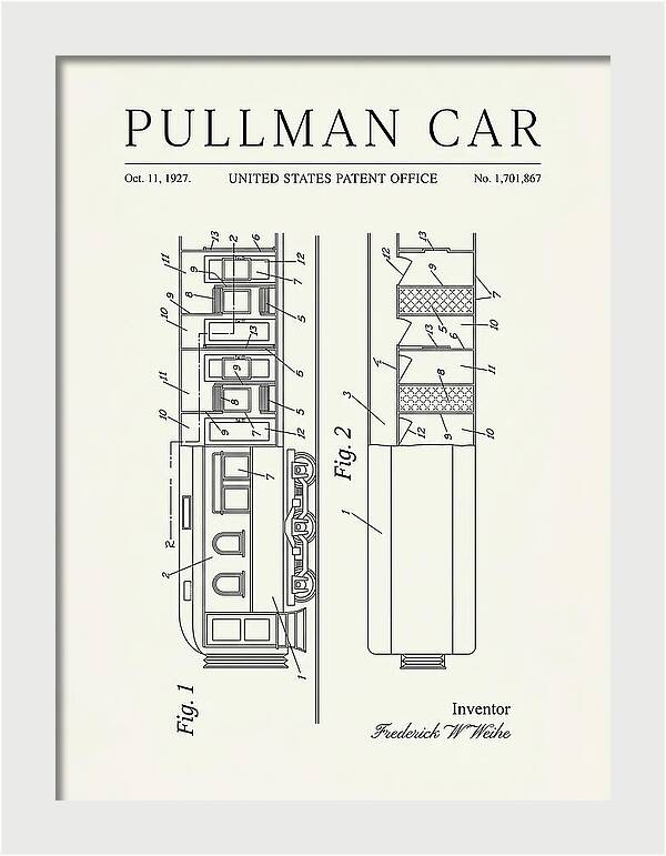 Pullman Car Minimalist Patent Us1701867