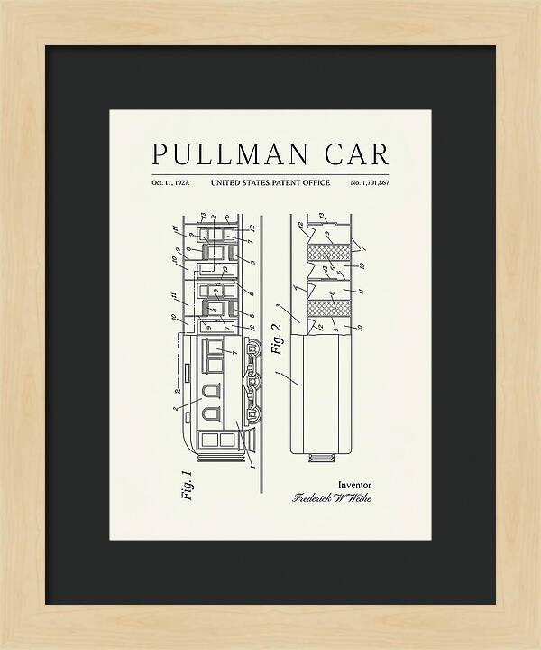 Pullman Car Minimalist Patent Us1701867
