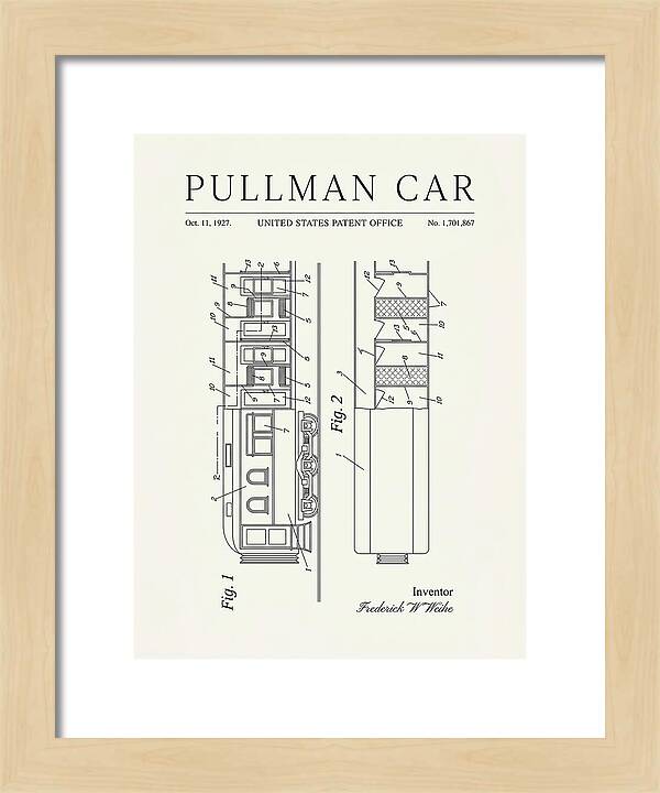 Pullman Car Minimalist Patent Us1701867