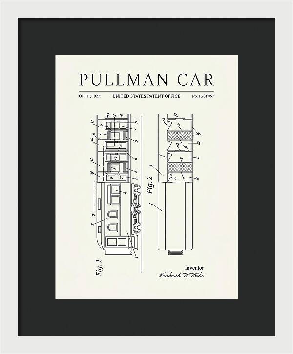 Pullman Car Minimalist Patent Us1701867