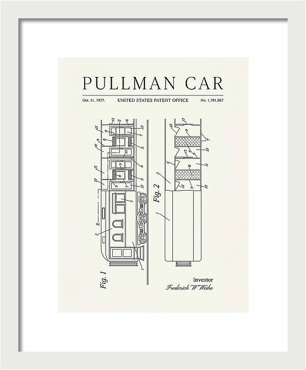 Pullman Car Minimalist Patent Us1701867