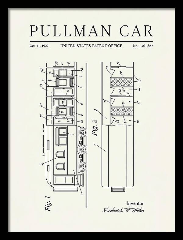 Pullman Car Minimalist Patent Us1701867