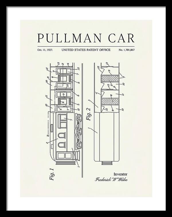 Pullman Car Minimalist Patent Us1701867