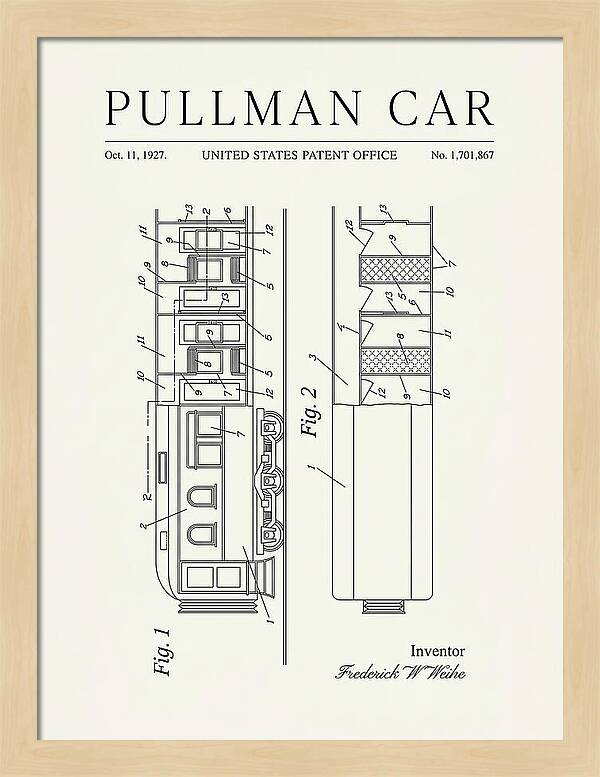 Pullman Car Minimalist Patent Us1701867