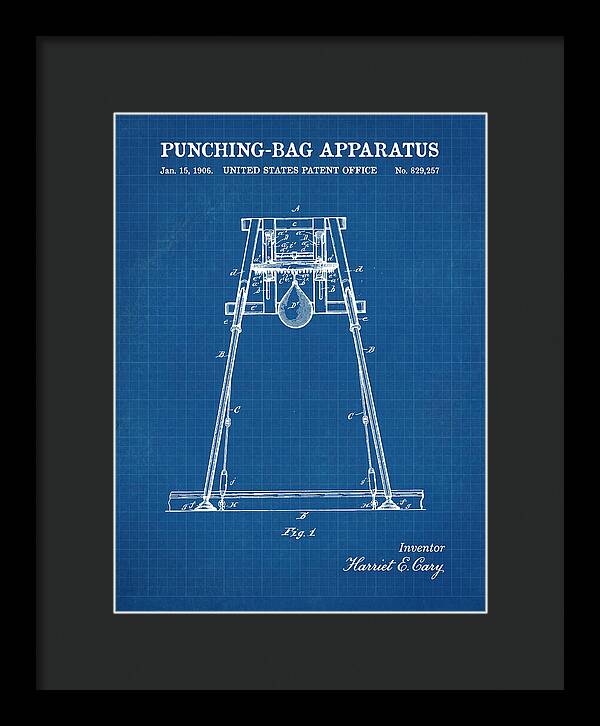 Punching Bag Apparatus Blueprint Patent Us829257a