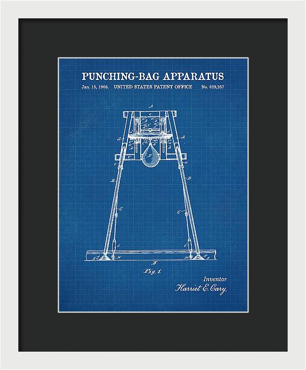 Punching Bag Apparatus Blueprint Patent Us829257a