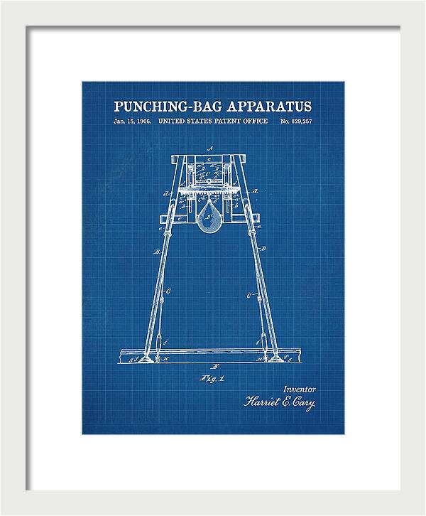 Punching Bag Apparatus Blueprint Patent Us829257a