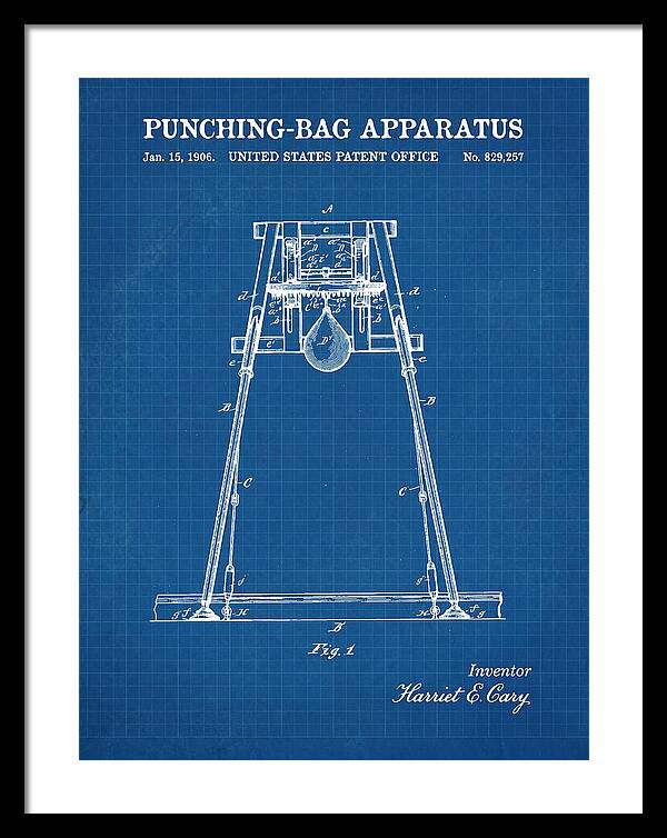 Punching Bag Apparatus Blueprint Patent Us829257a