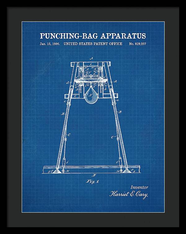 Punching Bag Apparatus Blueprint Patent Us829257a