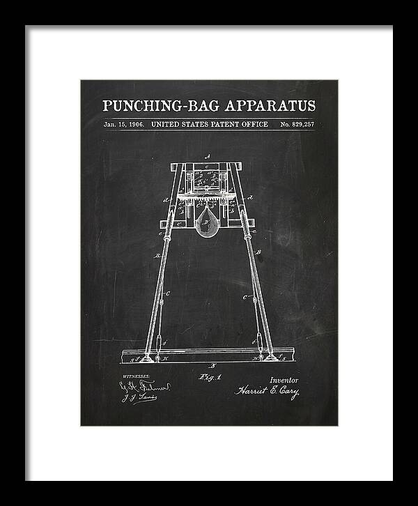 Punching Bag Apparatus Chalkboard Patent Us829257a