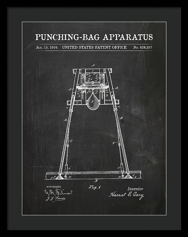 Punching Bag Apparatus Chalkboard Patent Us829257a
