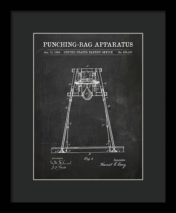 Punching Bag Apparatus Chalkboard Patent Us829257a