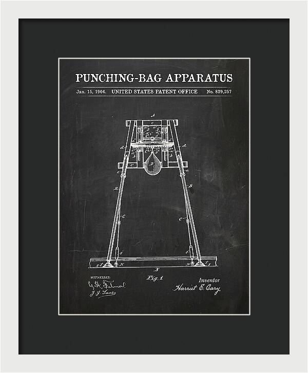 Punching Bag Apparatus Chalkboard Patent Us829257a