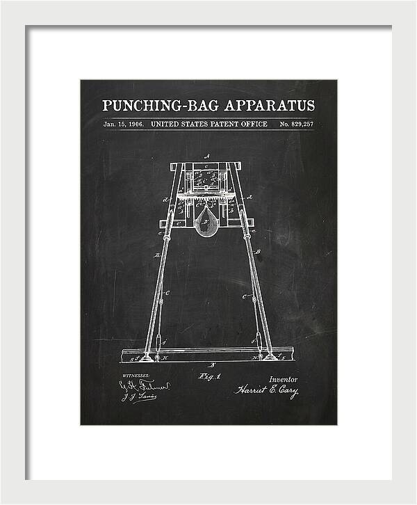 Punching Bag Apparatus Chalkboard Patent Us829257a