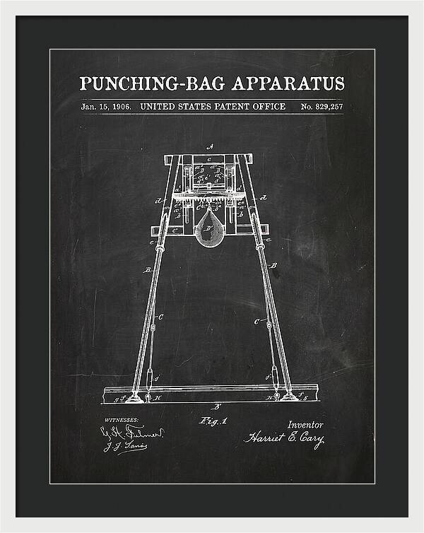 Punching Bag Apparatus Chalkboard Patent Us829257a