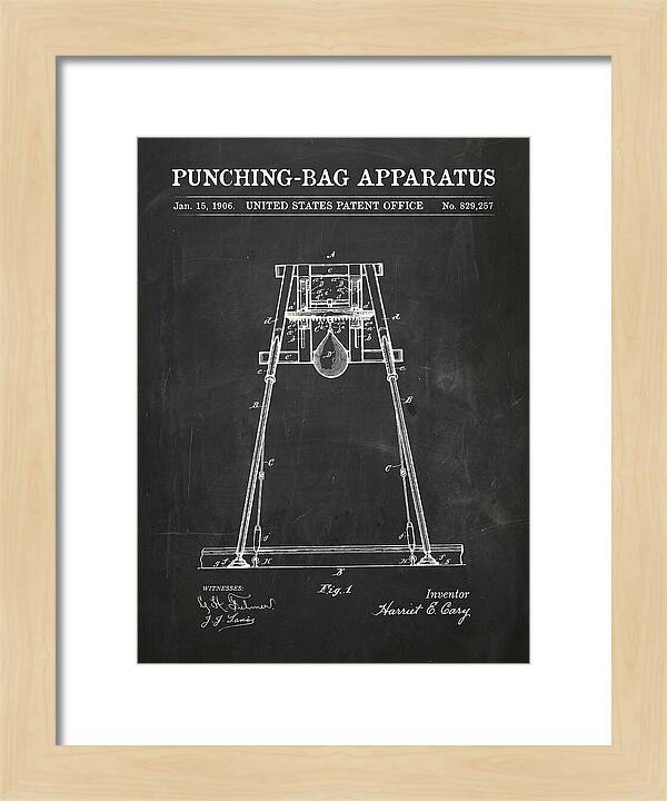 Punching Bag Apparatus Chalkboard Patent Us829257a