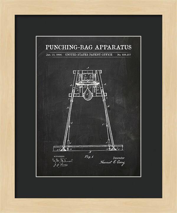Punching Bag Apparatus Chalkboard Patent Us829257a