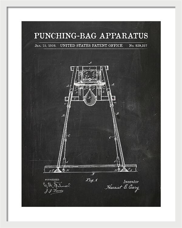 Punching Bag Apparatus Chalkboard Patent Us829257a