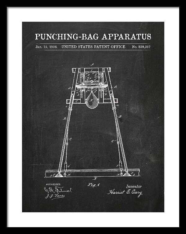 Punching Bag Apparatus Chalkboard Patent Us829257a