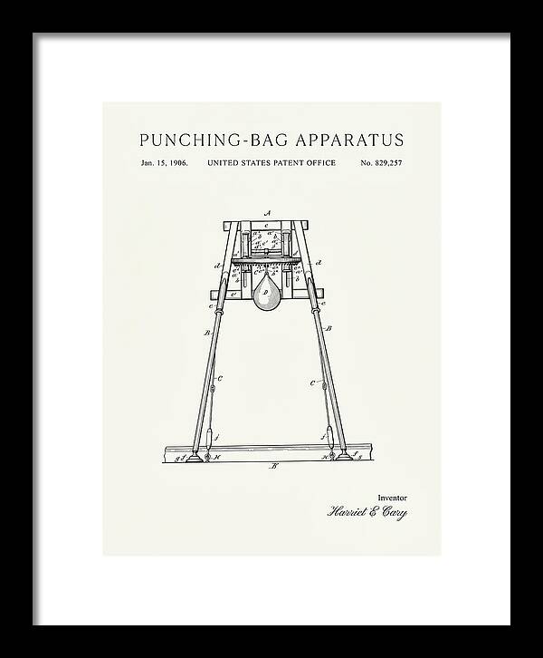 Punching Bag Apparatus Minimalist Patent Us829257a