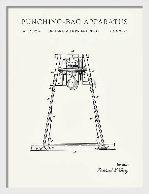 Punching Bag Apparatus Minimalist Patent Us829257a