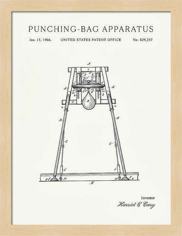 Punching Bag Apparatus Minimalist Patent Us829257a