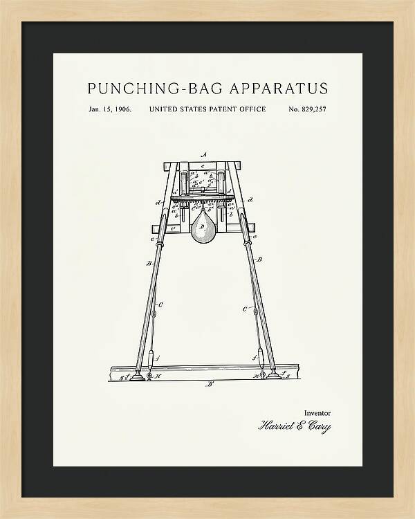 Punching Bag Apparatus Minimalist Patent Us829257a