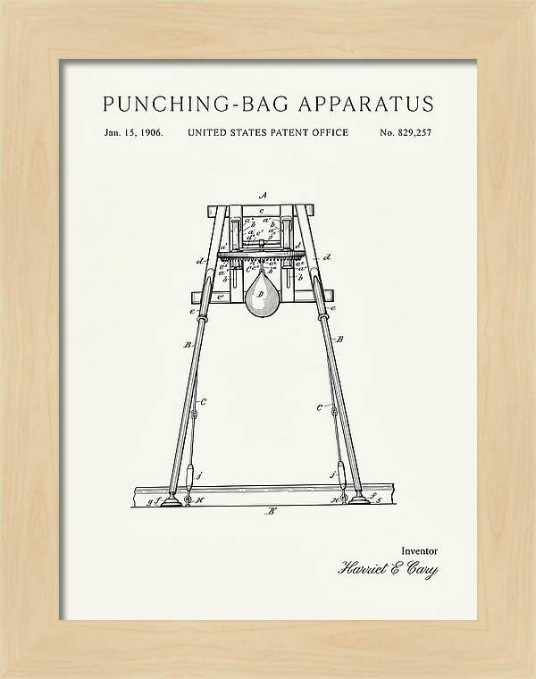 Punching Bag Apparatus Minimalist Patent Us829257a