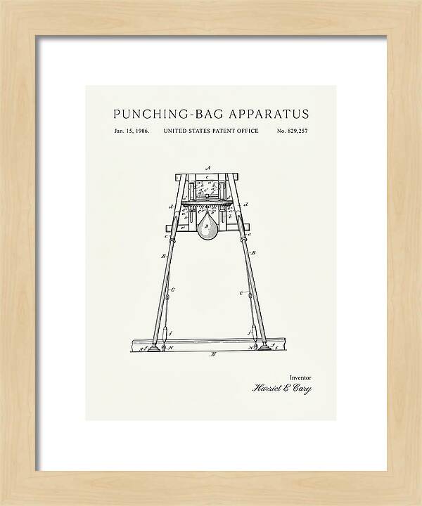 Punching Bag Apparatus Minimalist Patent Us829257a