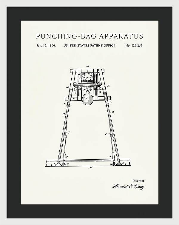 Punching Bag Apparatus Minimalist Patent Us829257a